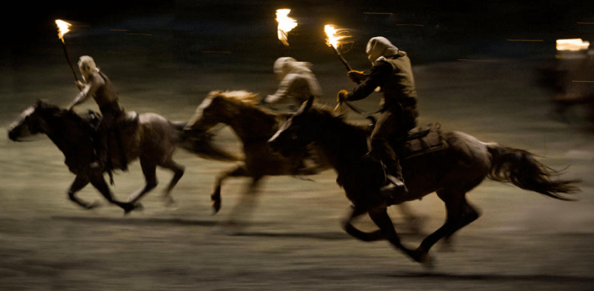 KKK riders in Django Unchained KKK in Django Unchained