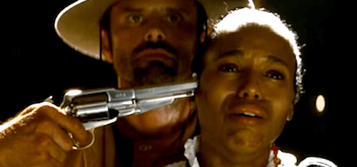 Goggins and Washington Django Unchained walton goggins and kerry washington