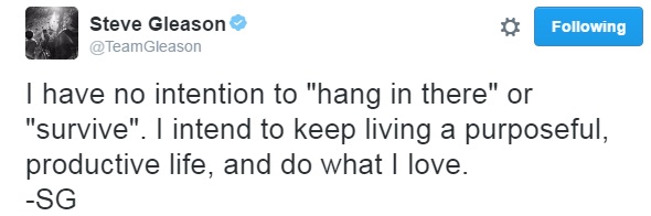 Steve Gleason Tweet