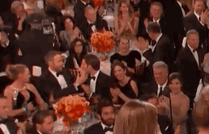 Ryan Reynolds kiss golden globes
