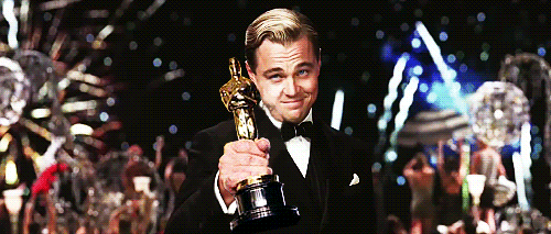 Leo Dicaprio Oscar gif